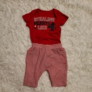 NB Valentine's Day Outfit for Baby